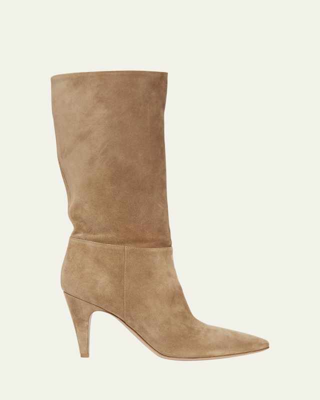 Slouchy Suede Mid Boots